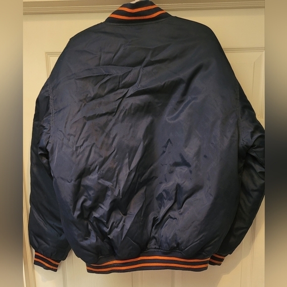 Vintage Denver Broncos Game Day NFL Varsity Bomber Jacket Large Quilted Satin - Picture 7 of 13